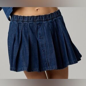 OFFLINE by Aerie Oxford Mini Skirt (with built-in shorts)